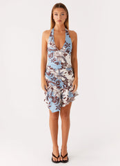 Colt Mini Dress - Bluewood Blossom