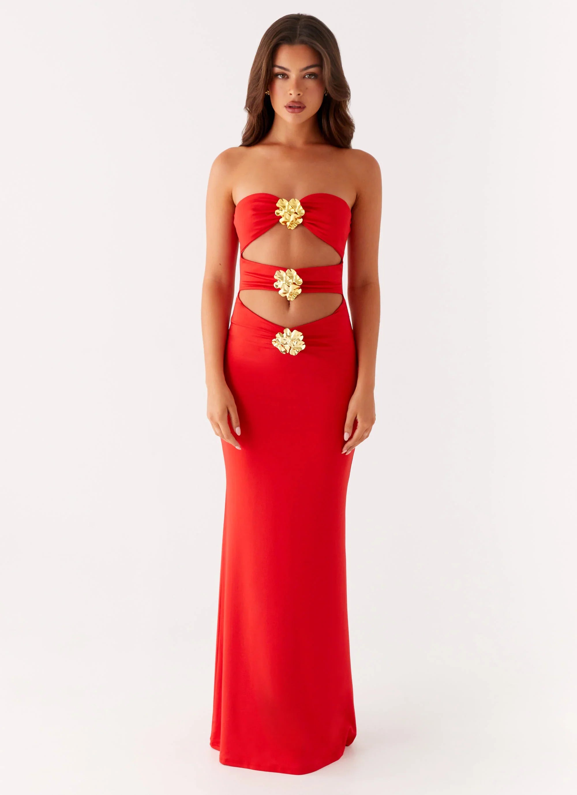 Raye Maxi Dress - Tangerine